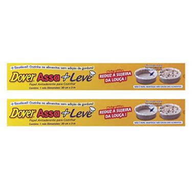 Imagem de Papel Antiaderente Parchment Paper Dover Assa+Leve 30cm x 3m kit c/2 unidades
