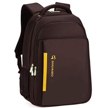 Imagem de Mochila para laptop Mochila Bolsa para computador Bolsa de viagem de grande capacidade, tecido de poliéster, à prova d'água e resistente a rasgos