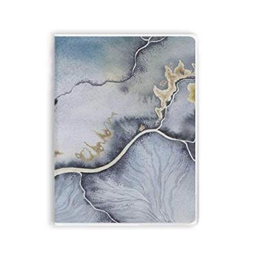 Imagem de Caderno de sombreamento em aquarela abstrata com capa de goma Diário