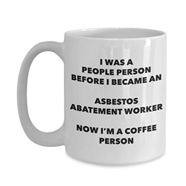 Imagem de Caneca para pessoas de café de amianto abatement Worker – Caneca divertida de cacau – Presente para amante de café de aniversário e Natal