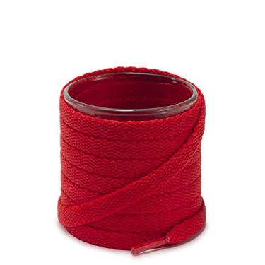 Imagem de Cadarços de sapato Shoemate cor sólida 5/16 polegadas para tênis e sapatos esportivos com 4 cadarços Aglets, 22 Red, 30"(76cm)