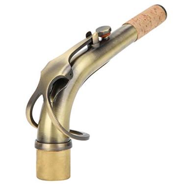 Imagem de Fockety Saxofone Alto Sax Bend Pescoço, Saxofone Tenor Dourado, 2,45 cm, Universal para Saxofone Alto (Borracha)