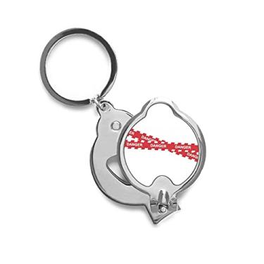 Imagem de Logo Danger Line Art Deco Gift Fashion Cortador de unhas de dedo Tesoura Cortador de aço inoxidável