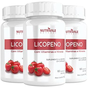 Imagem de KIT 3X Licopeno com Vitaminas e Minerais 60 cápsulas - Nutrivale