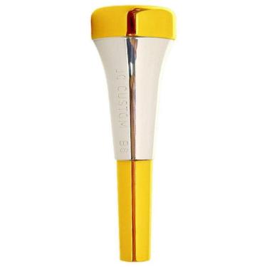 Imagem de Bocal Trompete JC CUSTOM RESONANCE B6 Dourado e Prata