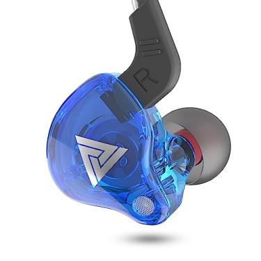 Imagem de QKZ AK6 Universal 3.5mm HiFi Sport Headphones In Ear Fone de Ouvido para Correr com Microfone Headset Music Earbuds Blue