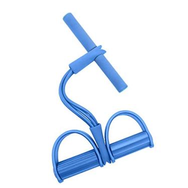 Imagem de Honorall 4-Tubo Pedal Resistência Banda Elástico Sit-Up Corda Multi-Funcional Faixas de Exercício de Fitness para Ginásio de Casa Yoga Emagrecimento Musculação