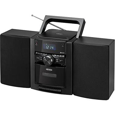 Imagem de JENSEN CD-785 Sistema de música de CD portátil Bluetooth com leitor de fitas cassete e rádio AM/FM, CD-785