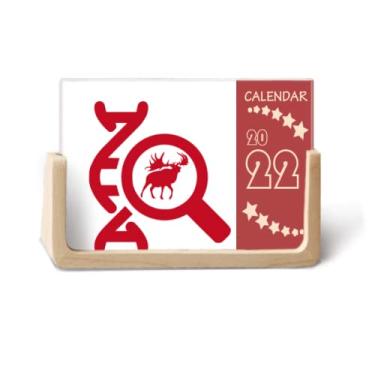 Imagem de Alce Gene lupa Art Deco Fashion 2022 Calendário de mesa 12 meses