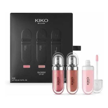 Imagem de Kiko Milano Glossy Lip Set  Kit 3x Lipgloss Lipgloss 3D hydra lip gloss