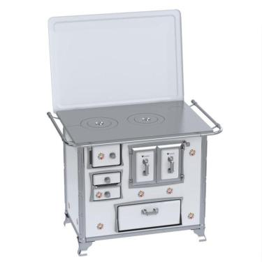 Imagem de Fogao a Lenha GII N 2 Gab Sec Branco Buque com Tampa