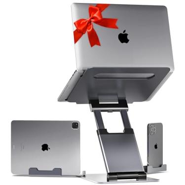 Imagem de Suporte Ergonômico para Laptop LIFELONG UPRYZE PRO, Altura Ajustável até 50 cm, Suporte para Laptop e Mesa, Compatível com MacBook, Laptops 10 15 17 Polegadas