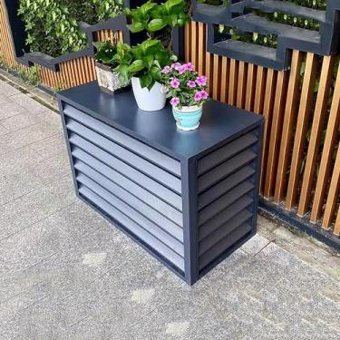 Imagem de Capas de ar condicionado de alumínio para unidades externas, capas de móveis de pátio, barreira de bomba de piscina, tela de cerca de privacidade, redução de ruído, antirroubo, grades de pro