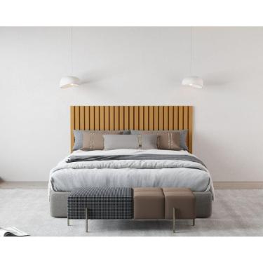 Imagem de Cabeceira Ripada Maracá 167x105cm Queen Marrom