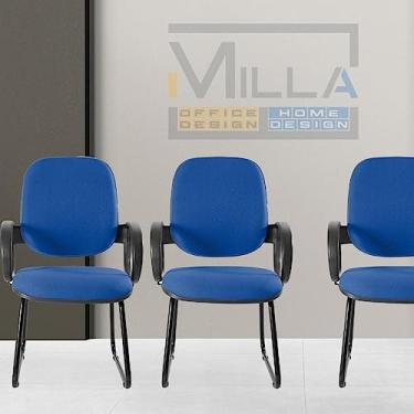 Imagem de Cadeira Diretor Sky Estofada com Braço Orelha Azul