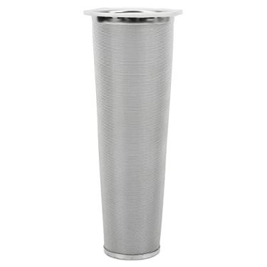 Imagem de Filtro Brewer para frasco de pedreiro, aço inoxidável 304, filtro de café frio, malha de cone resistente, com círculo de borracha branca, infusor de café para bebida de frutas/30 (tamanho: 8 * 21 cm)