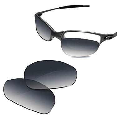 Imagem de Glintbay Lentes de óculos de sol de substituição 100% precisas para Oakley Juliet - Cinza degradê polarizado