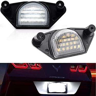 Imagem de Luzes de placa de carro Xenon LED brancas para Chevrolet Corvette C4 C5 C6 Camaro Impala Monte Lumina SSR S10 Beretta C1500/C2500/C3500 Pontiac GMC Luzes de placa traseira com barramento livre de erros