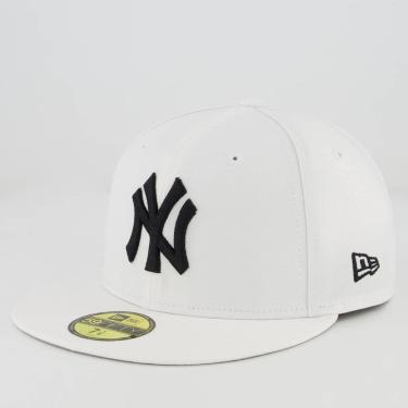 Imagem de Boné New Era MLB New York Yankees 5950 Branco e Preto-Masculino