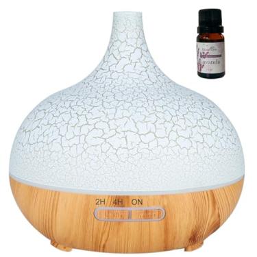 Imagem de umidificador de ar purificador aroma difusor portátil led com 1 Óleo Aromatizador Lavanda10ml