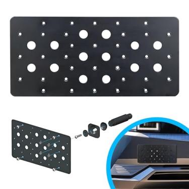 Imagem de Suporte de montagem de placa de licença de gancho de reboque dianteiro para Hyundai Ioniq 5 2022, conjunto de suporte de placa com parafusos exclusivos e tampas de parafuso pretas, suportes de placa de qualidade, acessórios de carro e caminhão premium