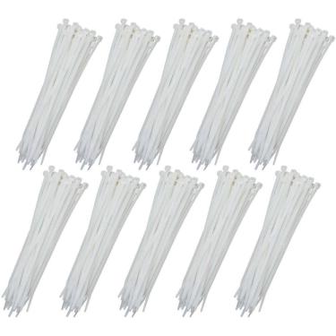 Imagem de Abraçadeira Nylon Enforca Gato 4,8X400Mm Branco Com 1000 Un