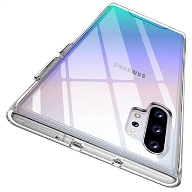 Imagem de Rayboen Capa para Samsung Galaxy Note 10 Plus 5G (não é compatível com Note10), capa de telefone durável com design transparente de policarbonato traseiro macio à prova de choque fina e durável para