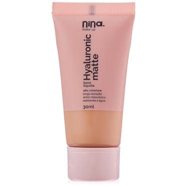 Imagem de Base Líquida Hyaluronic Matte cor 2,5 - Nina Makeup