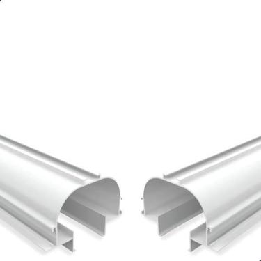 Imagem de Perfil De Led Embutir 2 Metros No Frame Duplo C/Iluminação Indireta