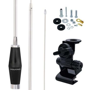 Imagem de Antena Móvel Px Inox 1,40m Alongador 60cm Porta Malas Capô Parafusos A