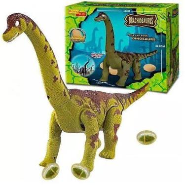 Imagem de Dinossauro Bota Ovos Anda Emite Luz Som projeta imagem. - DM TOYS