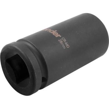 Imagem de Soquete Sextavado Impacto Longo 3/4" 28mm Aço Cromo Vonder