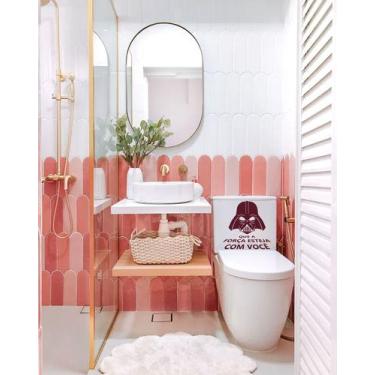 Imagem de Adesivo Vaso Sanitário Darth Vader  - Imprimax, VERMELHO ESCURO