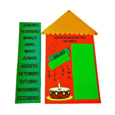 Imagem de Kit painel sala de aula com chamada, calendário, aniversariante, ajuda