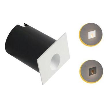Imagem de Kit 14 Balizador Embutir Parede Escada Led 2w Quente  - Opus, Branco
