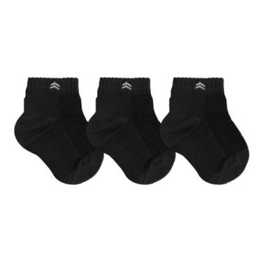 Imagem de Kit 3 Pares Meia Infantil Baby Up 02025 Algodão Cano Médio - QLC SPORT
