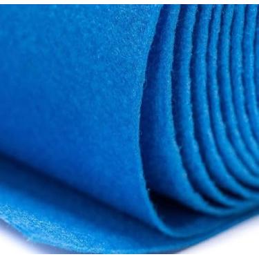 Imagem de Tapete Carpete Forração Liso Colorido Venda por M² Decoração Eventos Automotivo Casamento Residencial (Azul Turquesa)