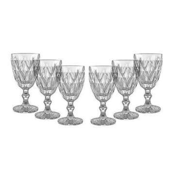 Imagem de Conjunto de Taças para Agua 6 Peças Vitral Verre Clear Mimo STYLE TC14