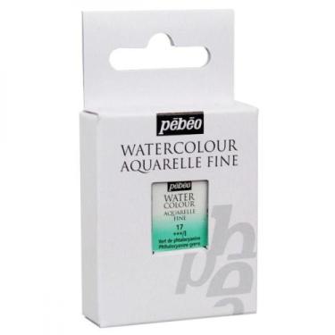 Imagem de Tinta Aquarela Pébéo em Pastilha 17 Verde Phythalo - Pebeo