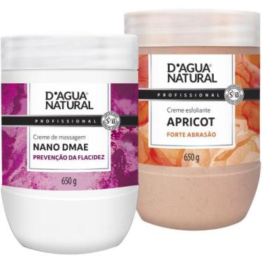 Imagem de Kit corporal esfoliante apricot forte creme massagem dmae dágua natura