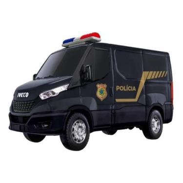 Imagem de Carrinho Infantil Iveco Daily Policia Usual Lançamento 577, Preto