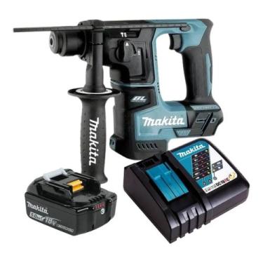 Imagem de Martelete Rompedor A Bateria 18v 5ah Makita Dhr171z Com Carregador Ráp