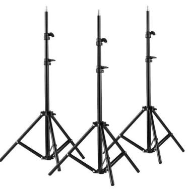 Imagem de Kit Tripés De Iluminação Greika 2 Metros Para Ring Light E Softbox - 3