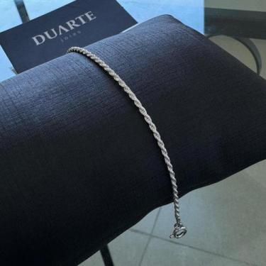 Imagem de Pulseira Cordão Baiano Prata 925 - Duarte Jóias