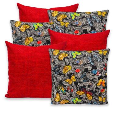 Imagem de Kit 6 Capas de Almofada com Zíper 40cmx40cm Gorgurinho - Dryka Enxovai