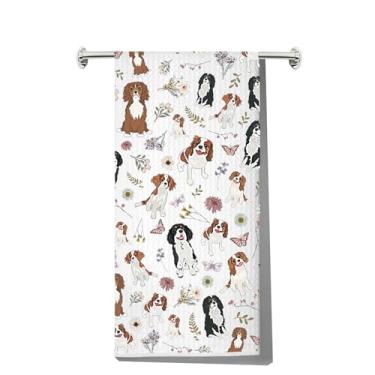Imagem de JNIAP Toalha de cozinha Cavalier King Charles Spaniel (Black Tan Dog Kt)