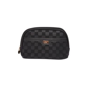 Imagem de Necessaire Qualis Com Detalhes Quadriculados NS2426, Peça