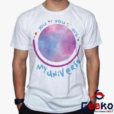 Imagem de Camiseta Coldplay 100% Algodão You You Are My Universe BTS Rock Altern