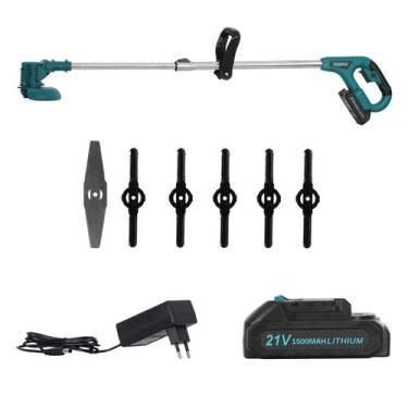 Imagem de Aparador Cortador de Grama Portátil a Bateria de 21V 1500mah TSAP21V T