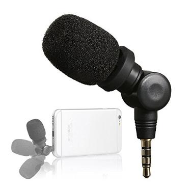 Imagem de Microfone Profissional Saramonic Mini SmartMic Condensador Direcional, Para iPhone, iPad e Smartphones Android